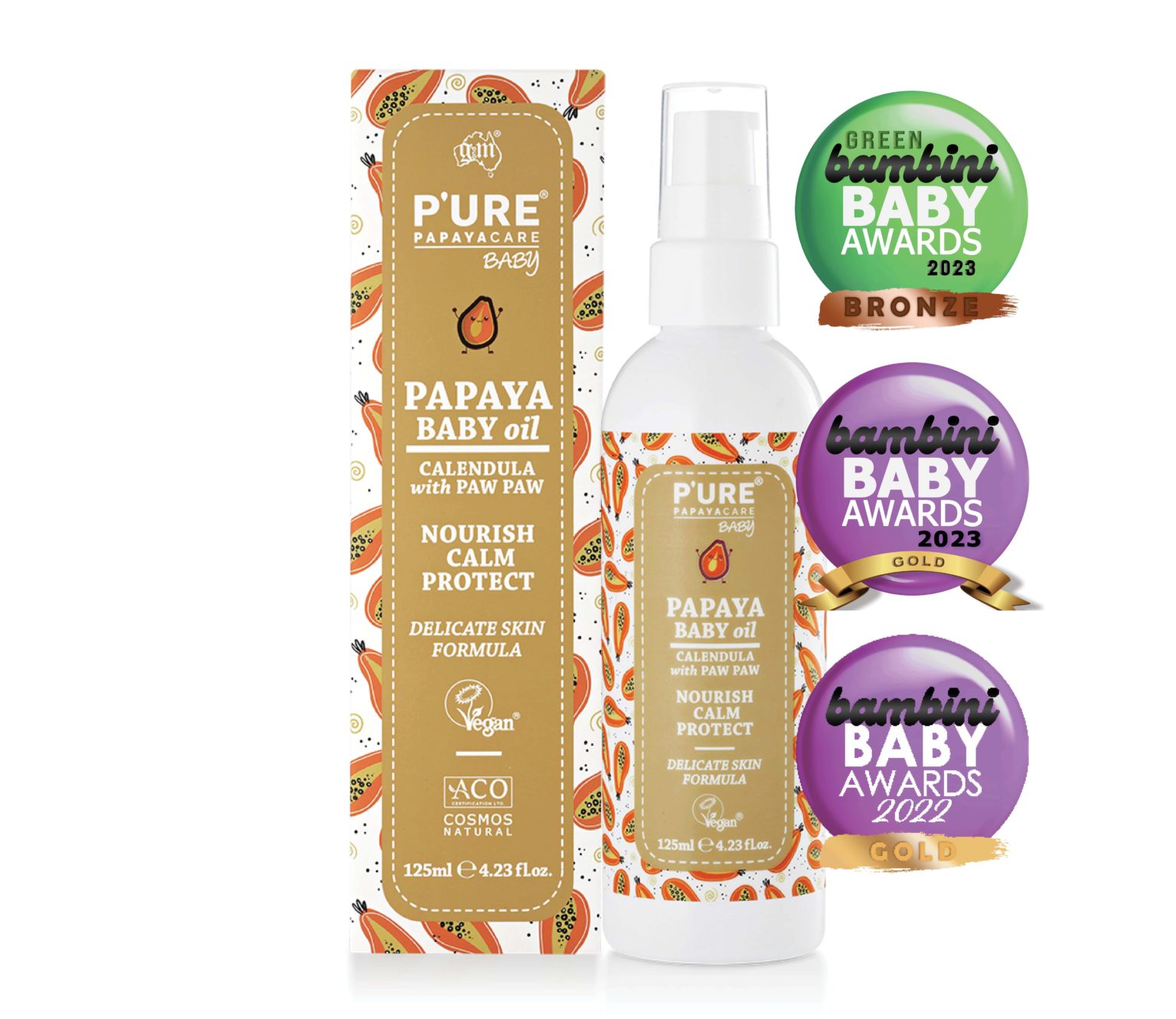 P’URE Papayacare Baby Oil